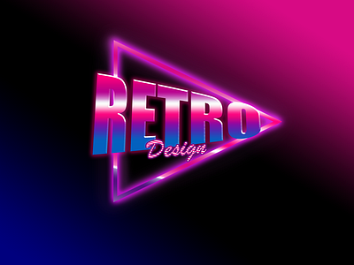 Retro Text Effect design graphic design typography