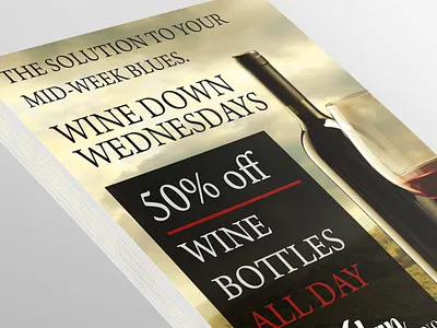 Italian Restaurant Postcard Flyer Design advertisement branding design dining flyer food graphic design italian postcard print print design restaurant wine