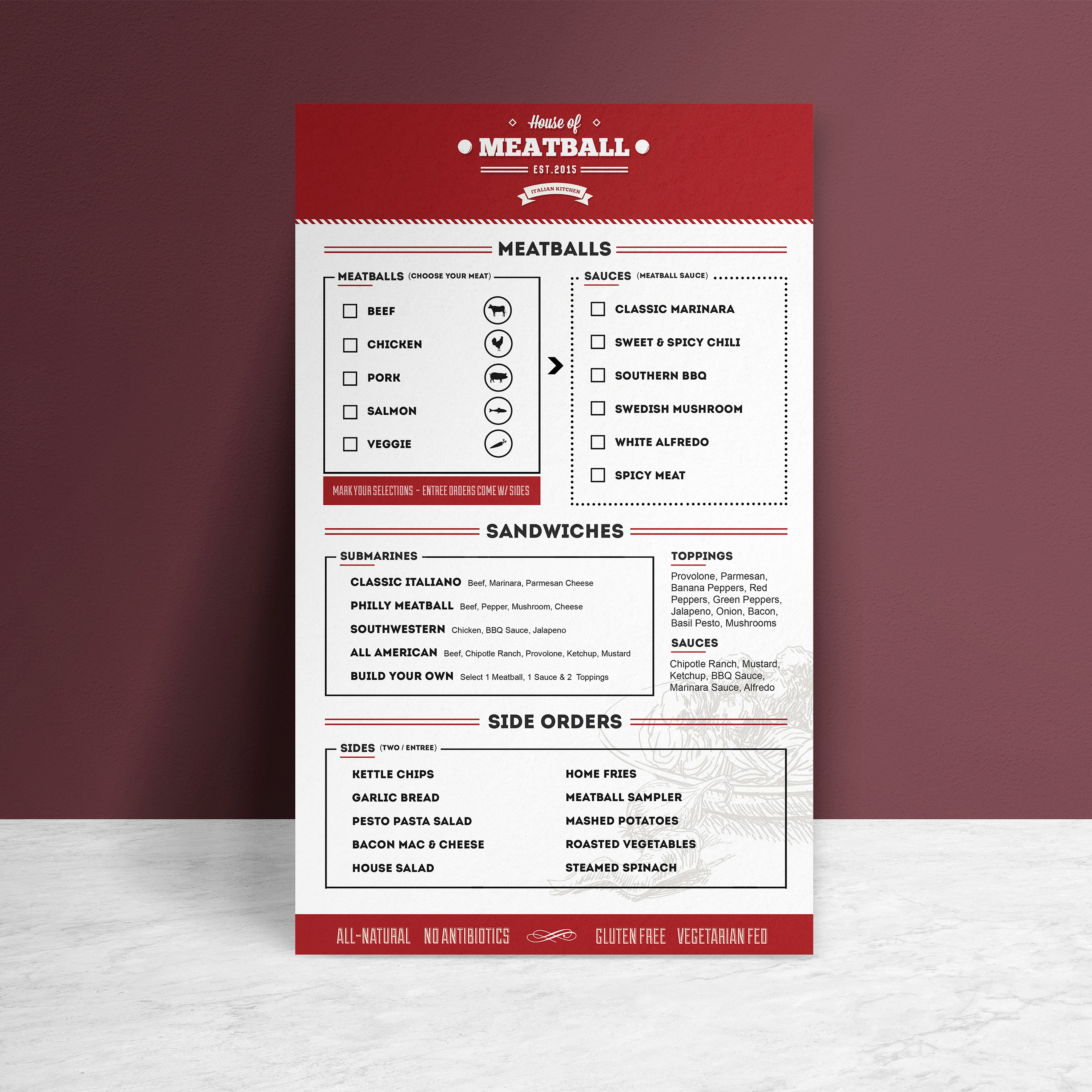 Casual Dining Restaurant Menu Design branding design dining food graphic design italian restaurant logo logo design menu menu design print print design restaurant