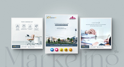 Real Estate Marketing ( Century21 ) branding design graphic design