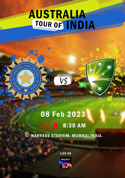 Cricket Ad branding design graphic design
