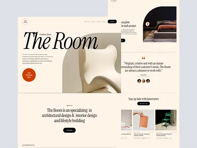 Architecture & Interior Landing Page