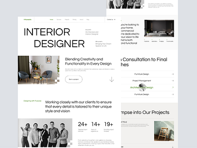 Interior Designer Landing Page