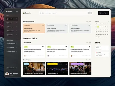 Discover the power of unified knowledge calendar contacts content document events knowledge management organized search unified platform web design webmarc