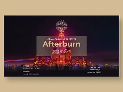 Flyer For Electronic Music Event a4 design afterburn burnman design events flyer flyer design graphic design illustration illustrator minimal music music flyer trend 2023 trendy