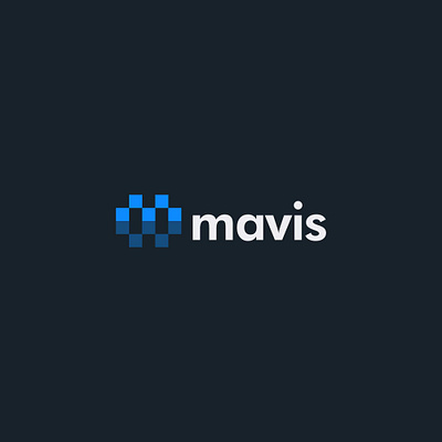 Mavis branding creative logo logo design minimal mark tech company