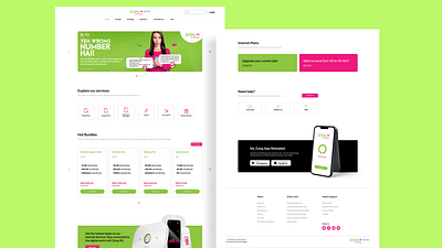 Zong Website Redesign design modern web design ui ux design website design