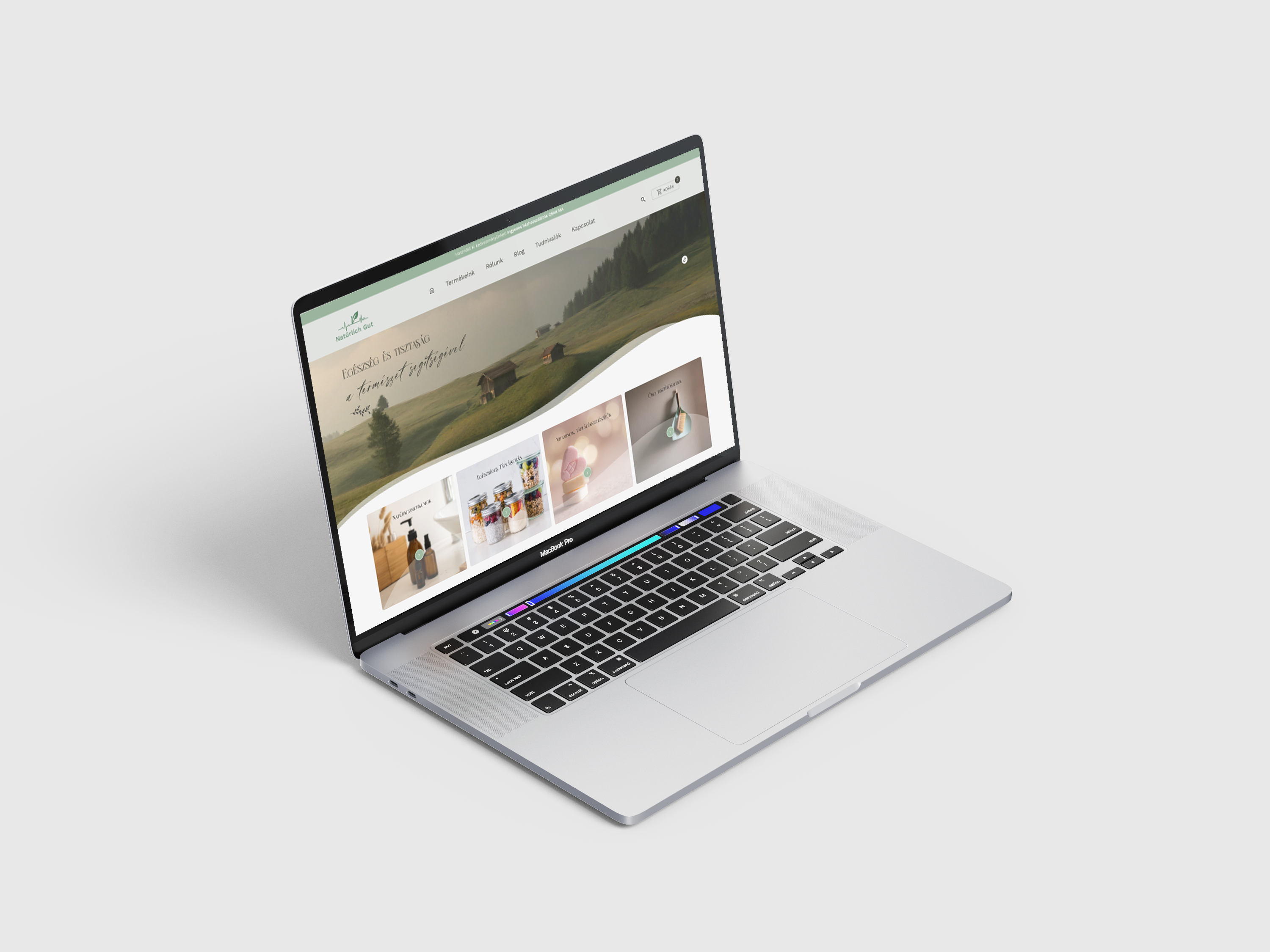 Webshop webdesin for a company selling natural cosmetics branding figma graphic design marketing photoshop ui ux webdesign webshop design