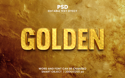 Golden luxury 3D editable text effect design gold background golden mockup old gold texture psd mockup