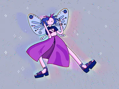 Dancing fairy | character illustration | T-shirt design cartoon cartoon character character design character illustration digital illustration fairy fairy design fantasy illustration illustration