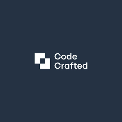 Code Crafted code creative logo logo design minimalist logo modern logo