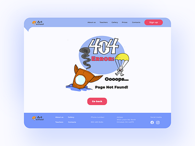 Page 404 design figma illustration logo ui ux