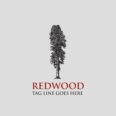 Red Wood red wood red wood logo tree red wood