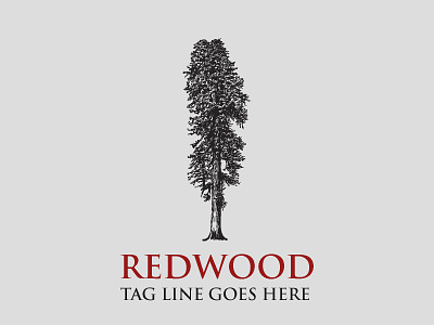 Red Wood red wood red wood logo tree red wood