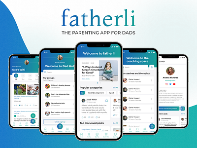 The parenting app for dads app branding coach design figma forum logo ui ux ui