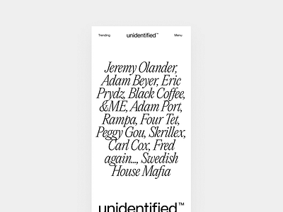 unidentified - Concept design dj eric prydz identity jeremy olander keinemusik ui visual web design