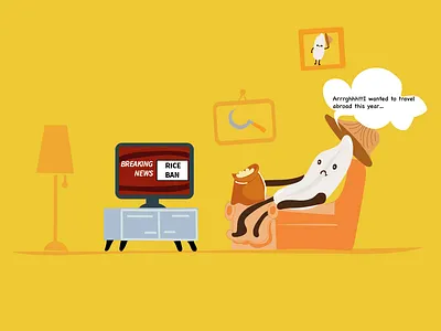 Something riceyyy cartoon design graphic design illustration vector