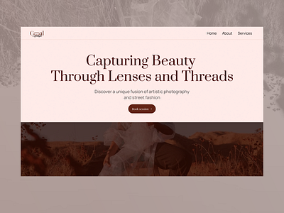 Photography & Fashion Brand design product design ui uiux ux web design webdesign