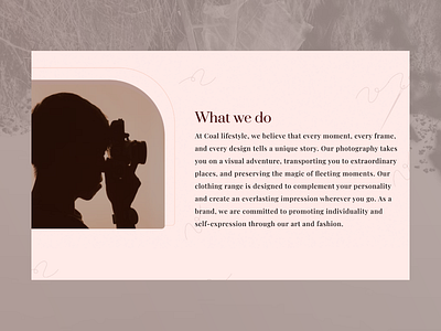 Photography and Fashion website design product design ui uiux ux web design webdesign