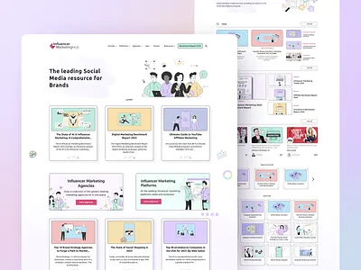 Influencer Marketing Hub ccl clever code lab design graphic design illustration imh influencer marketing hub ui webdesign