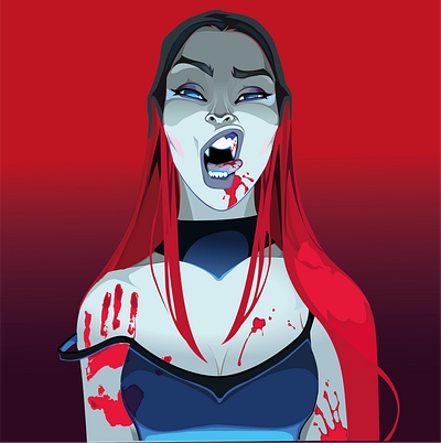 Vampire design illustration vector