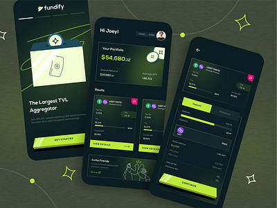 Fundify - Crypto DeFi App app design crypto defi defi app finance ui ux