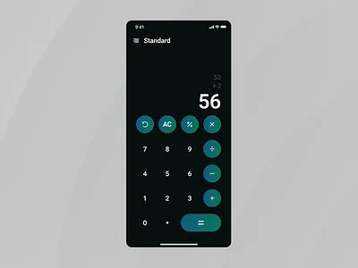 Calculator Application application dailyui design ui ux