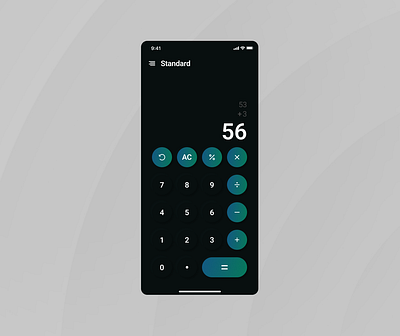 Calculator Application application dailyui design ui ux