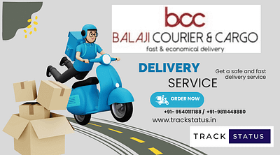 Balaji Couriers animation branding graphic design logo ui