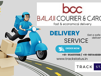 Balaji Couriers animation branding graphic design logo ui