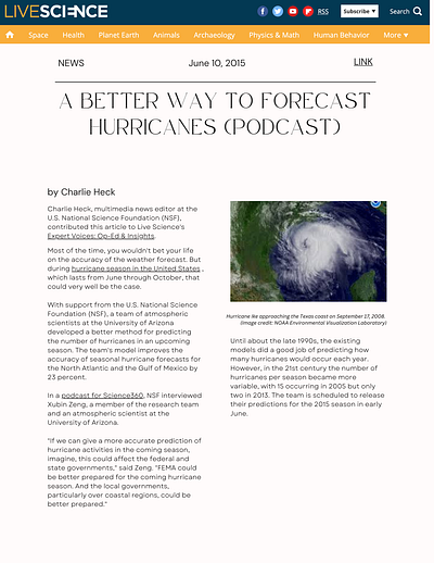Podcast + Story: How tech is helping to forecast hurricanes