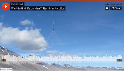 Searching for alien life in Antarctica (Podcast) writing