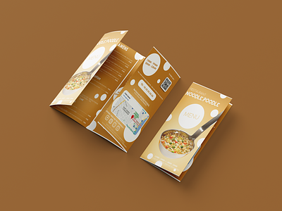[InDesign] Fake Menu for a Ramen shop food graphic design indesign menu print