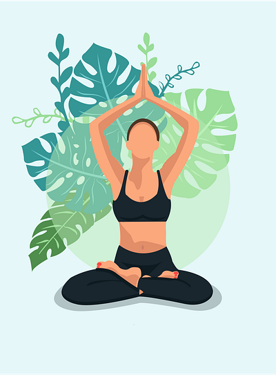 Poster "Yoga" branding graphic design logo