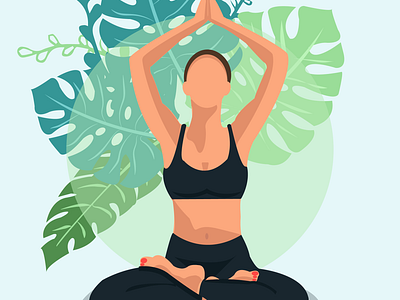 Poster "Yoga" branding graphic design logo