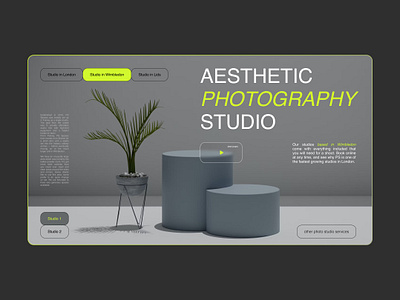 Web-design for a photo studio design great britain photo studio site ui web