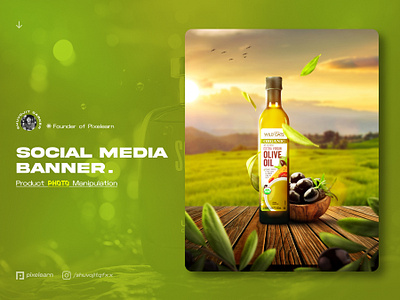 Social media banner | Oil banner design advertising banner inspirations banners branding creative design facebook ads facebook banner graphic design ides manipulation minimal photo manipulation photoshop art poster design social media banner