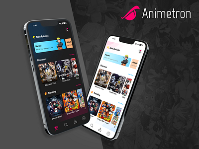 Animetron app (UI design) adobe xd anime anime app anime app ui anime download app animedownload animestreaming animetron app ui design figma figma mobile ui figma ui graphic design logo mobile app mobile app ui om mutyal ui ux