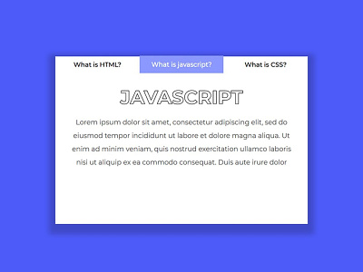 Custom Tabs with HTML CSS and JavaScript css css3 custom tabs divinectorweb frontend html html5 javascript tabs webdesign