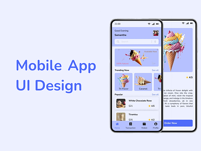 Mobile App UI Design 3d animation branding graphic design logo motion graphics ui