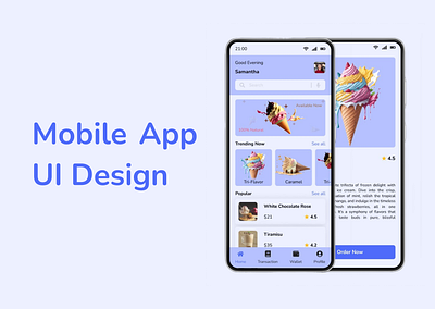 Mobile App UI Design 3d animation branding graphic design logo motion graphics ui