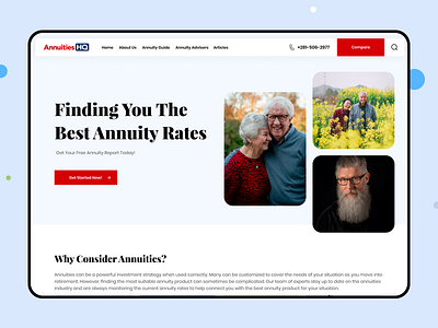 webmoc for AnnHQ brand figma idea insurance mockup old age policy uiux web design
