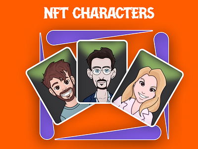 NFT Characters ai art branding design graphic design illustration logo nft ui vector