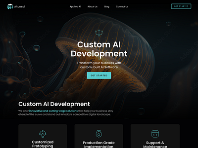 Altura.ai | Web Design ai flat minimal ui ux webdesign