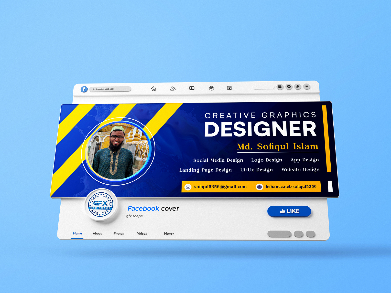 Facebook cover page design by Md Sofiqul Islam on Dribbble