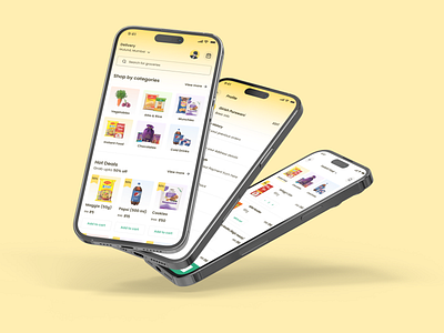 Grocery app app design minimalist modern modern design ui