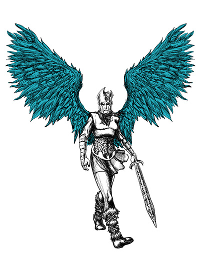 Valkyrie branding comic art concept art fantasy illustration