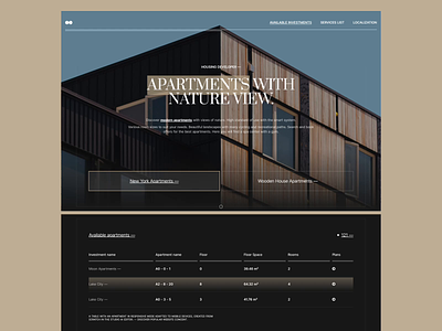 Apartments - Website Concept blog cms concept design landing page minimalist modern portfolio technology ui ux web web design webdesign website