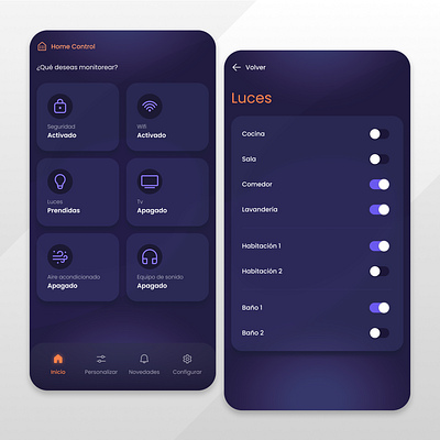 Prompt: Home Monitoring Dashboard app dailyui design figma graphic design ui ux