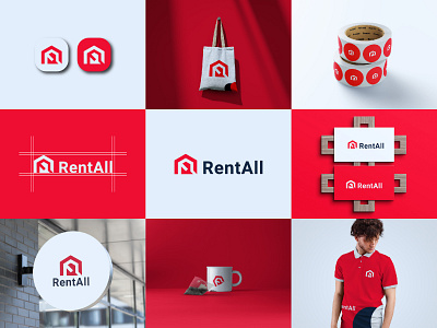 Real Estate Logo |Modern home| Building Logo design. branding builsing design gradeint home logo hostel hotel iconic identity illustration logo logo design modern r logo real estate real estate logo realtor rent r letter logo ui